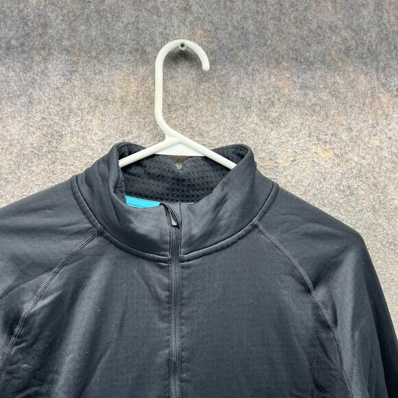 Under Armour Sweatshirt Womens XL Black Quarter Zip Fitted Coldgear Base 2.0 - Picture 4 of 11